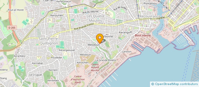 localisation de l'entreprise LA FLAMBOYANTE à BREST