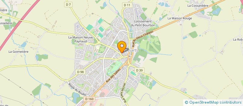 localisation de l'entreprise LA FLAMICHE  ESSARTS-EN-BOCAGE