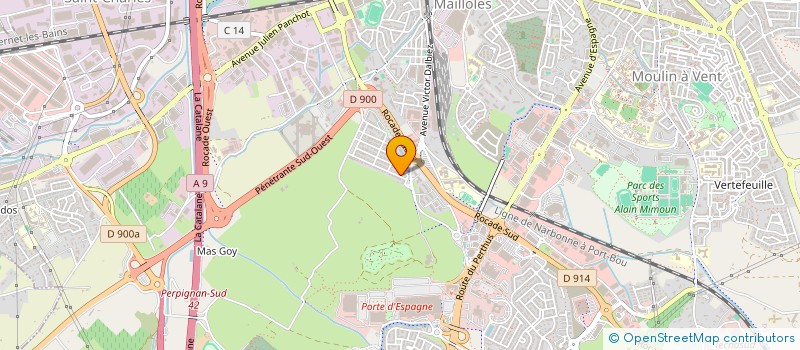 localisation de l'entreprise LA FLAMME à PERPIGNAN