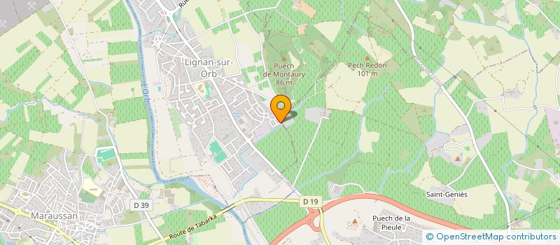 localisation de l'entreprise LA FLAMME  LIGNAN-SUR-ORB