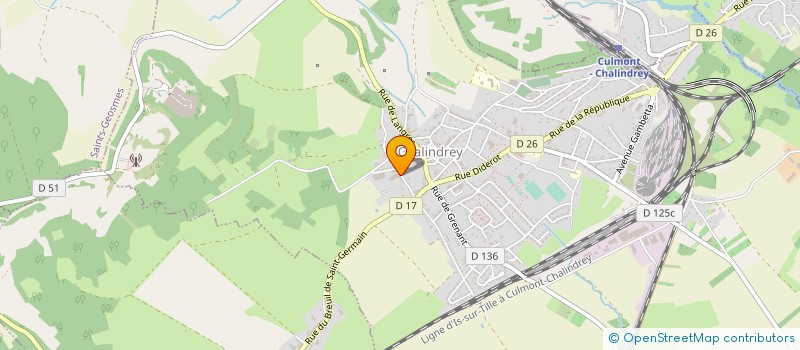 localisation de l'entreprise LA FLAMME ARDENTE à VILLIERS-SUR-SUIZE