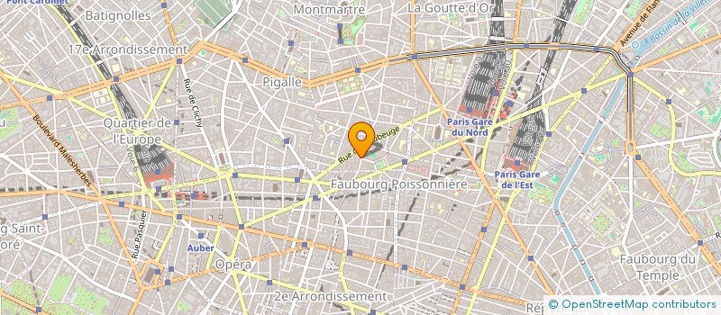 localisation de l'entreprise LA FLAMME BLEUE à PARIS