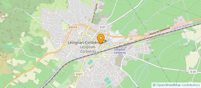 localisation de l'entreprise LA FLAMME DES CORBIERES à LEZIGNAN-CORBIERES