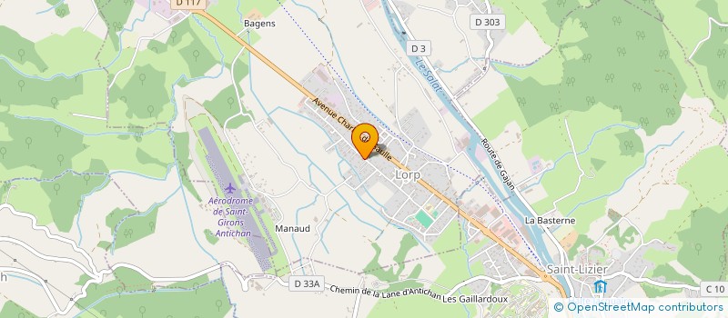 localisation de l'entreprise LA FLAMME ROUGE à LORP-SENTARAILLE