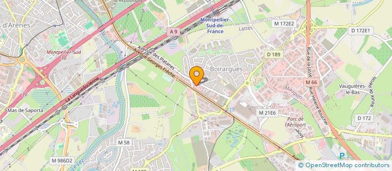 localisation de l'entreprise LA FLAMMEROLE  LATTES