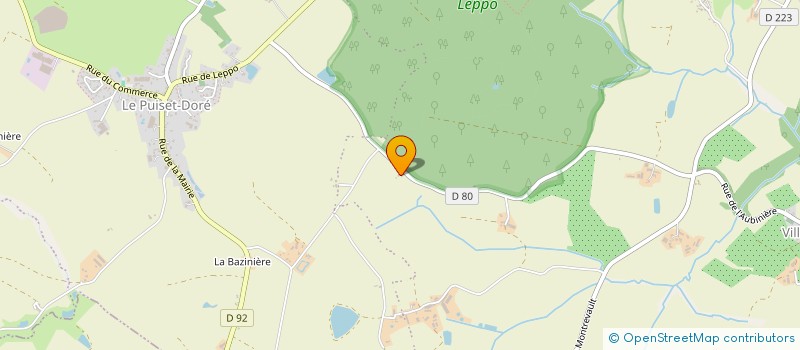 localisation de l'entreprise LA FLANDIERE à BEAUPREAU-EN-MAUGES