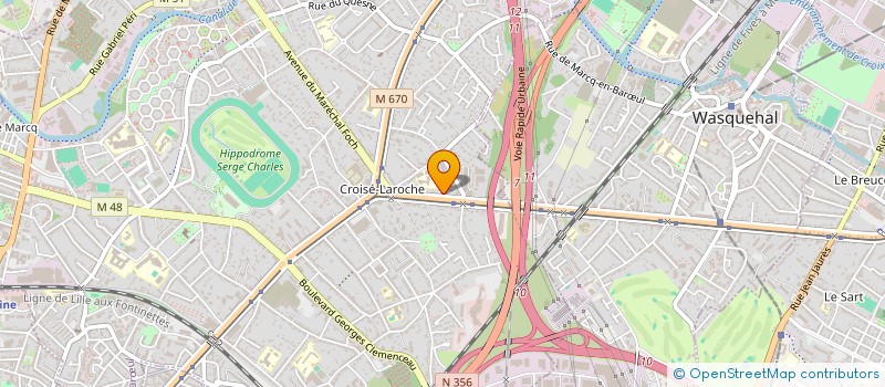 localisation de l'entreprise LA FLANDRE ASSURANCE à MARCQ-EN-BARŒUL
