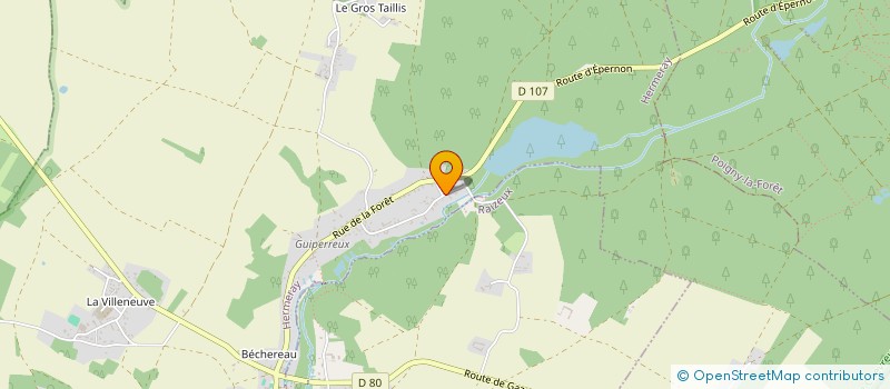 localisation de l'entreprise LA FLANERIE BUISSONNIERE  HERMERAY