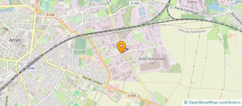 localisation de l'entreprise LA FLAQUE à ARRAS