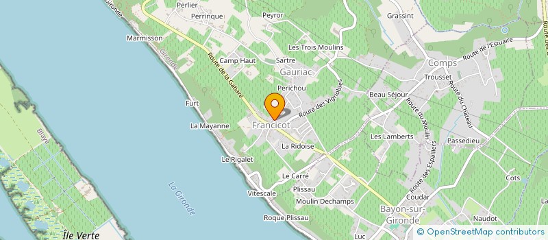 localisation de l'entreprise LA FLECHE  PRIGNAC-ET-MARCAMPS