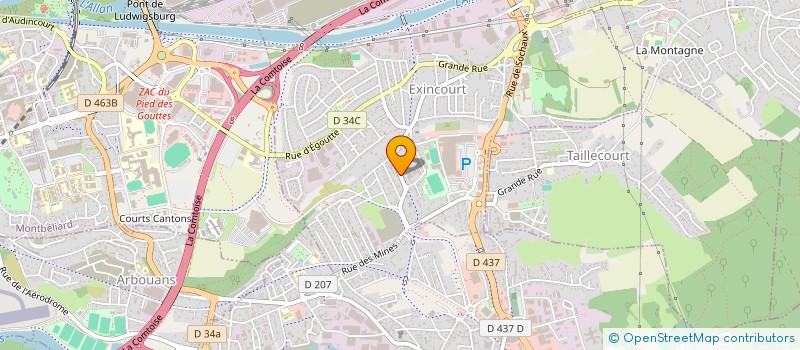 localisation de l'entreprise LA FLECHE ARBOUANAISE COMITE DES FETES  ARBOUANS