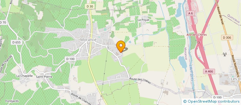 localisation de l'entreprise LA FLECHE BLANCHE à MORANCE