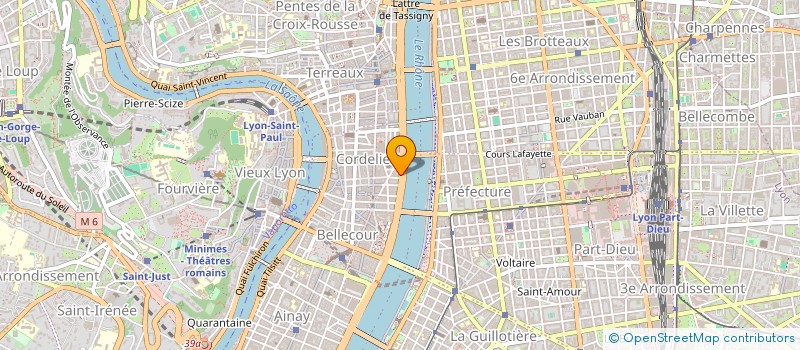 localisation de l'entreprise LA FLECHE BLEUE VOYAGES à LYON