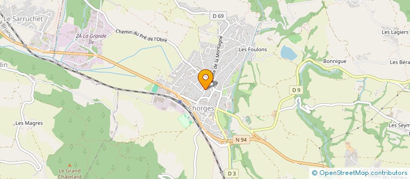 localisation de l'entreprise LA FLECHE CATURIGE  CHORGES