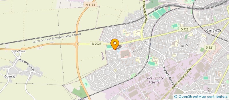 localisation de l'entreprise LA FLECHE D'ARGENT à LUCE
