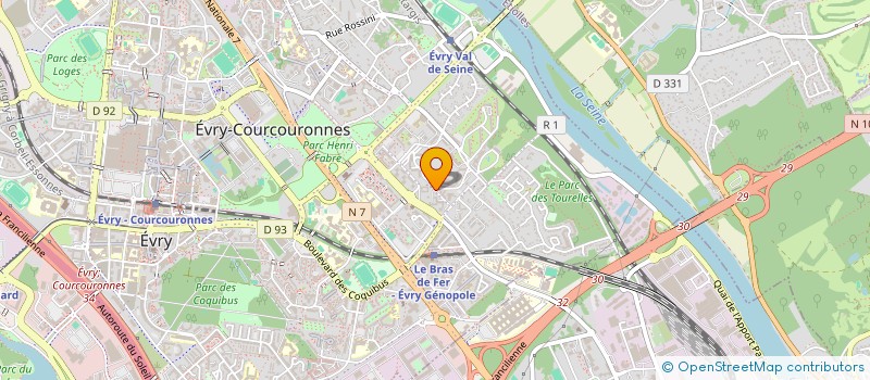 localisation de l'entreprise LA FLECHE DES ALMADIES à EVRY-COURCOURONNES
