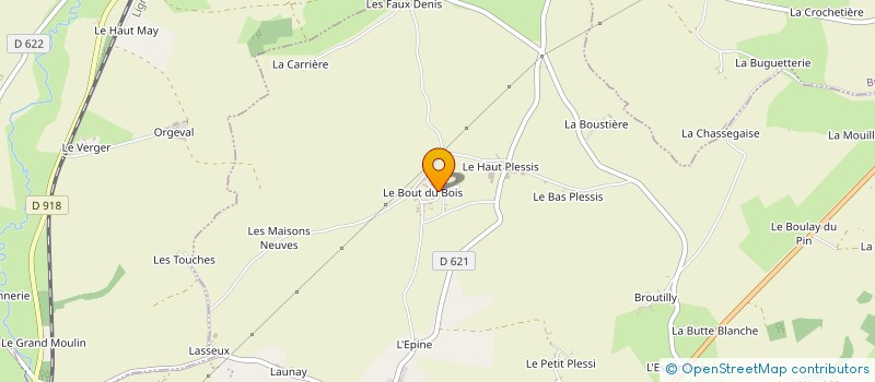 localisation de l'entreprise LA FLECHE DU TEMPS à SABLONS-SUR-HUISNE