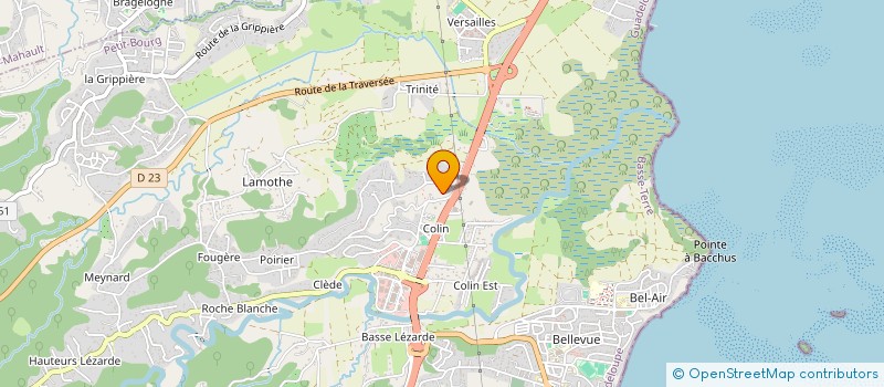 localisation de l'entreprise LA FLECHE FWI  PETIT-BOURG