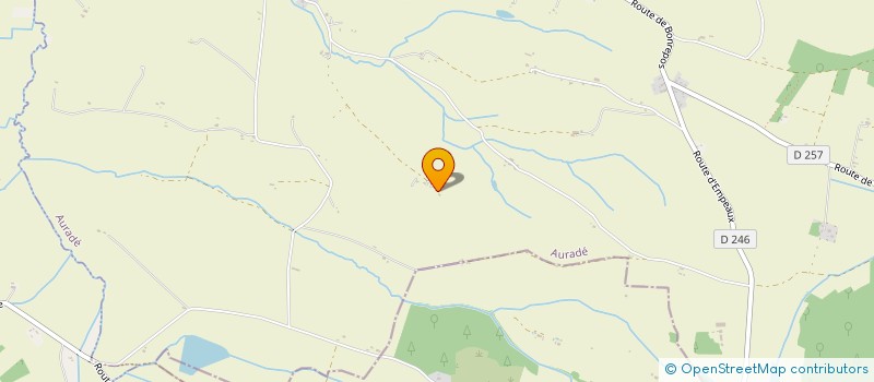 localisation de l'entreprise LA FLECHE GASCONNE  AURADE