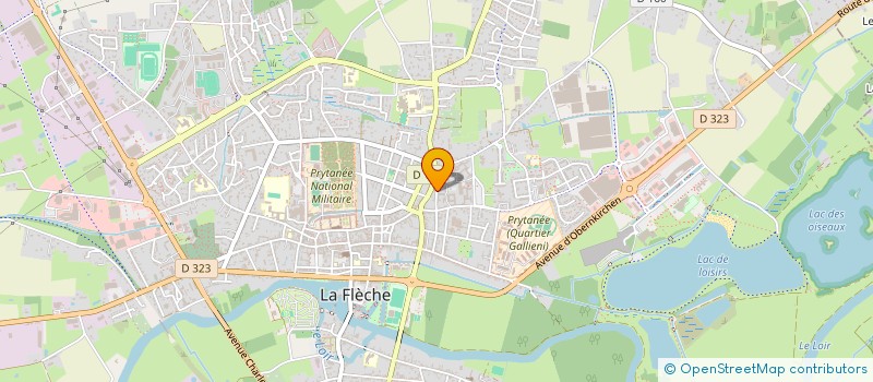 localisation de l'entreprise LA FLECHE HANDBALL  LA FLECHE