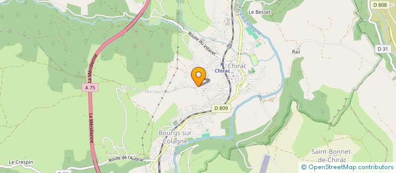 localisation de l'entreprise LA FLECHE LOZERIENNE à BOURGS SUR COLAGNE