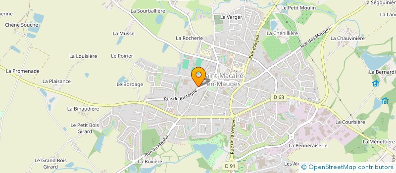 localisation de l'entreprise LA FLECHE MACAIROISE à SEVREMOINE