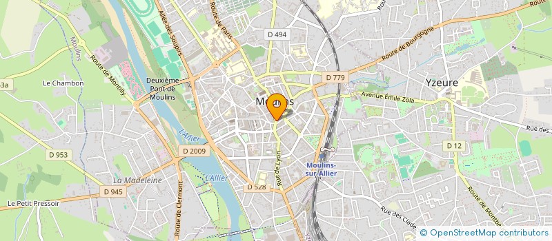 localisation de l'entreprise LA FLECHE MOULINOISE  MOULINS