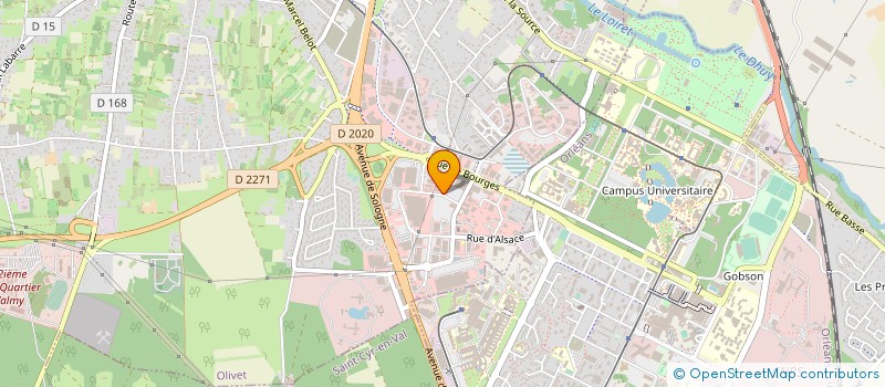localisation de l'entreprise LA FLECHE ORLEANAISE à OLIVET
