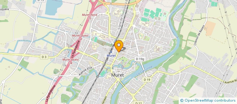 localisation de l'entreprise LA FLECHE SERVICES AUTOS  MURET