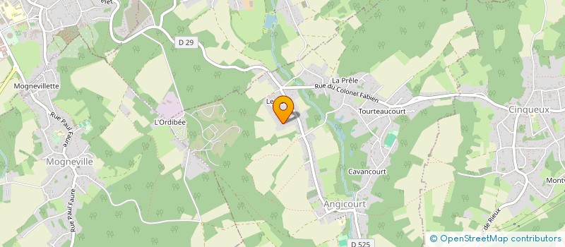 localisation de l'entreprise LA FLECHE VERTE  ANGICOURT