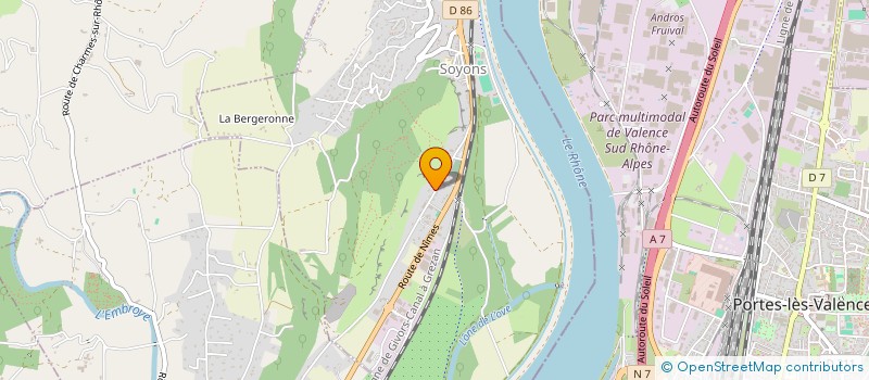 localisation de l'entreprise LA FLECHETTE ARDECHOISE  SOYONS