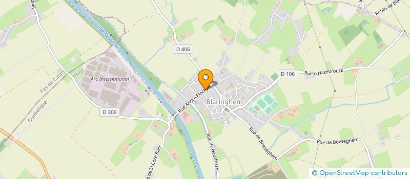 localisation de l'entreprise LA FLECHETTE BLARINGHEMOISE  BLARINGHEM