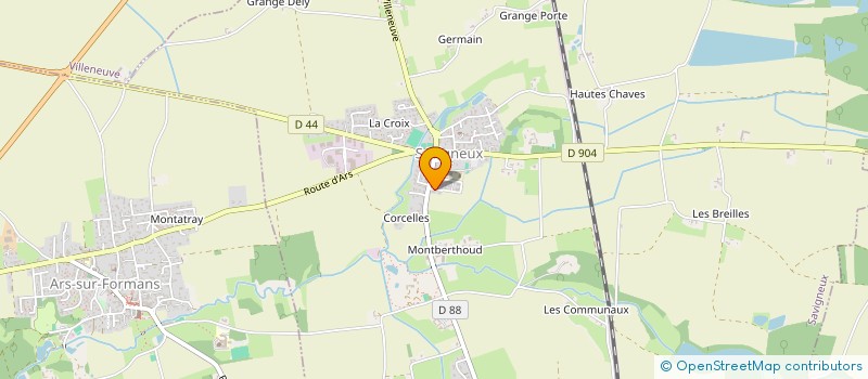 localisation de l'entreprise LA FLECHETTE CALADOISE  SAVIGNEUX