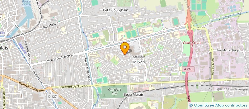 localisation de l'entreprise LA FLECHETTE CALAISIENNE  CALAIS