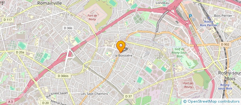 localisation de l'entreprise LA FLEUR à MONTREUIL