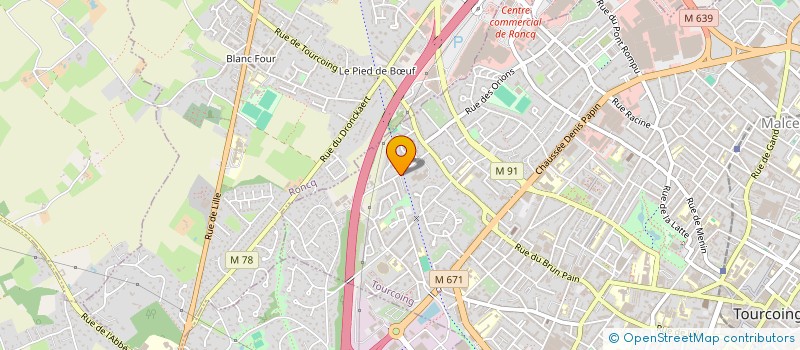 localisation de l'entreprise LA FLEUR AU BOIS D'ACHELLES  TOURCOING