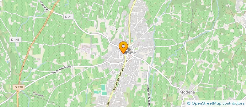 localisation de l'entreprise LA FLEUR D ULYSSE  CAROMB