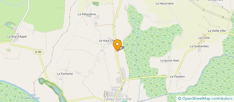 localisation de l'entreprise LA FLEUR DE LOIRE à LAVAU-SUR-LOIRE