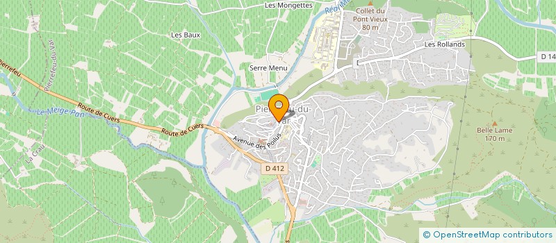 localisation de l'entreprise LA FLEUR DES CHAMPS à PIERREFEU-DU-VAR