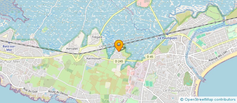 localisation de l'entreprise LA FLEUR DES MARAIS  BATZ-SUR-MER