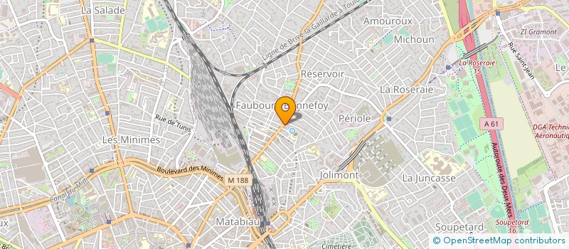 localisation de l'entreprise LA FLEUR DES POIS à TOULOUSE