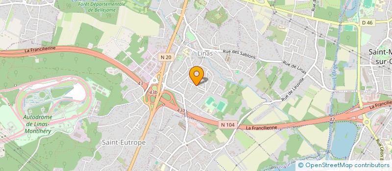localisation de l'entreprise LA FLEUR DES SABLES à LINAS