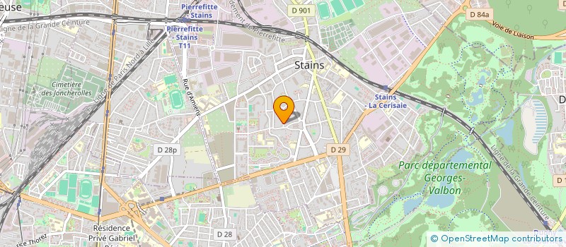 localisation de l'entreprise LA FLEUR DU BONHEUR à STAINS