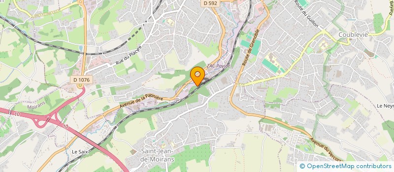 localisation de l'entreprise LA FLEUR DU PAVE  MOIRANS