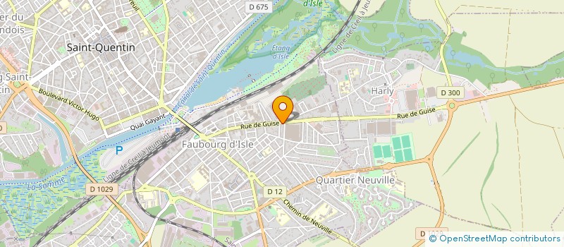 localisation de l'entreprise LA FLEUR GIRONDIN PETANQUE  SAINT-QUENTIN