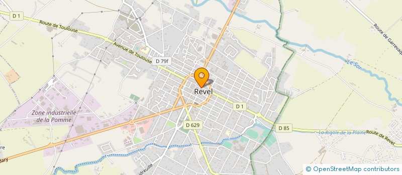 localisation de l'entreprise LA FLEUREE DE PASTEL  REVEL