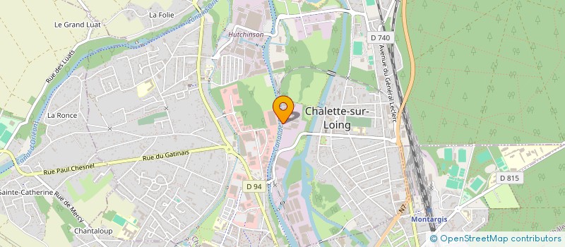 localisation de l'entreprise LA FLEURIERE  CHALETTE-SUR-LOING