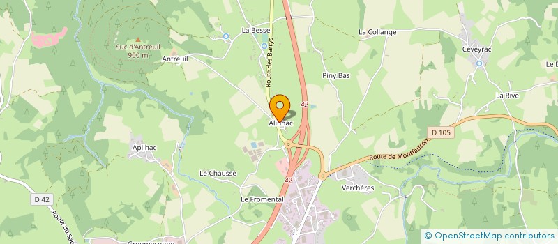 localisation de l'entreprise LA FLEURIERE YSSINGELAISE à YSSINGEAUX