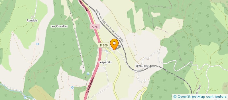 localisation de l'entreprise LA FLEURINE  COMPEYRE