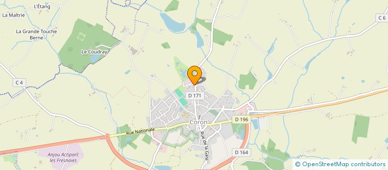 localisation de l'entreprise LA FLEURIOTERIE  CORON